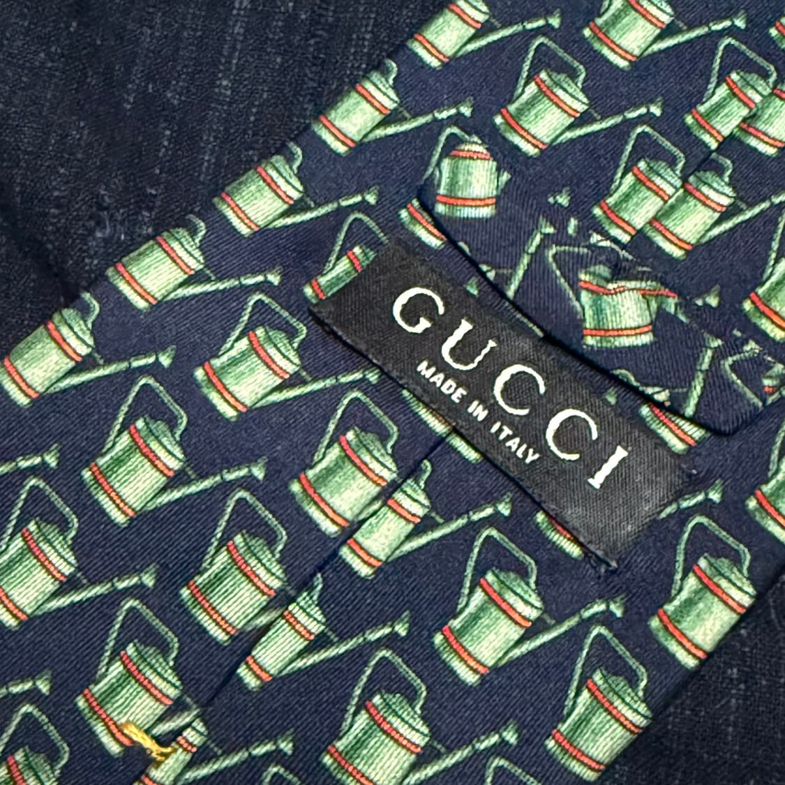 구찌 물뿌리개 패턴 실크 타이 상품이미지4