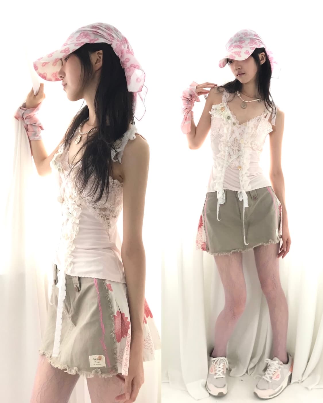 Pony retro babypink-grey platform shoes 상품이미지7