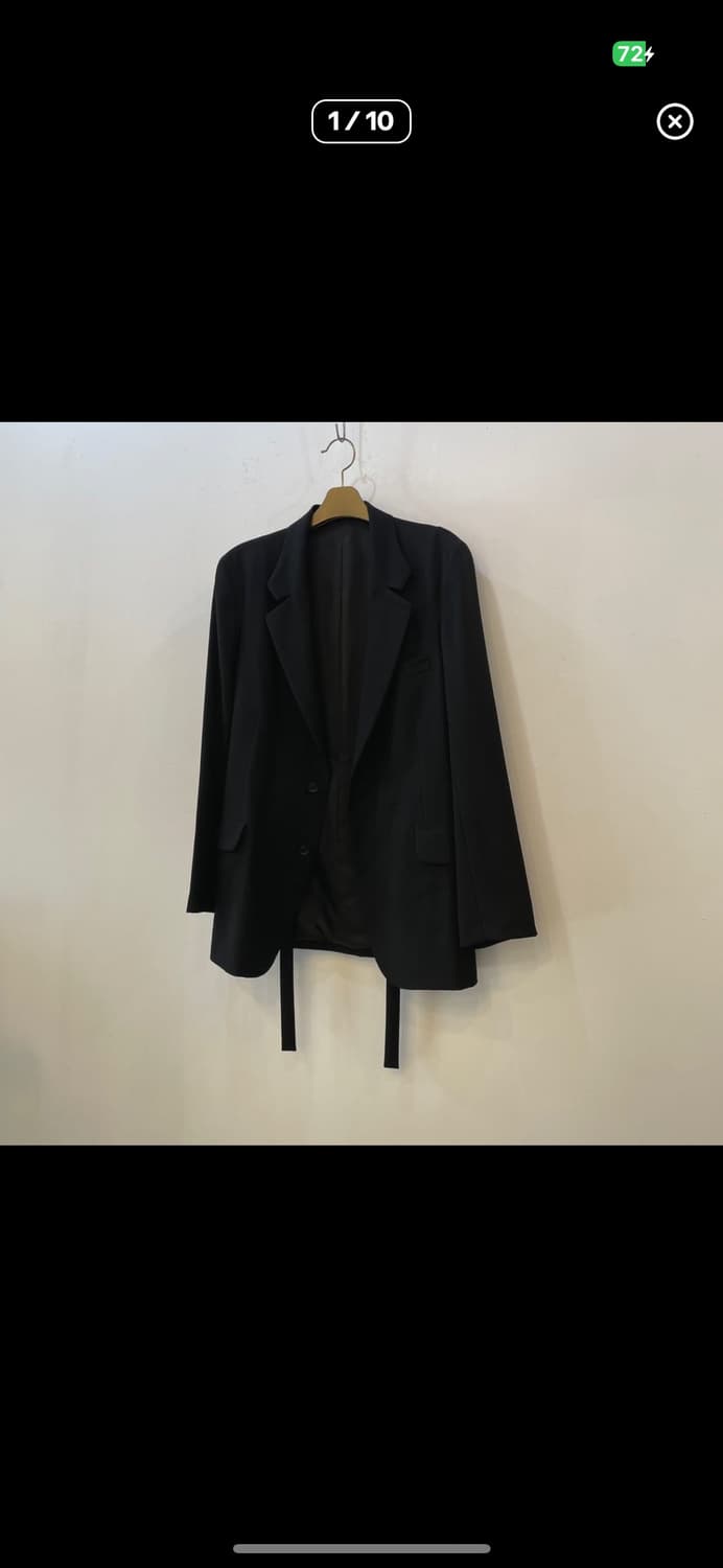 요지야마모토 22fw 웨이스트 자켓 상품이미지1