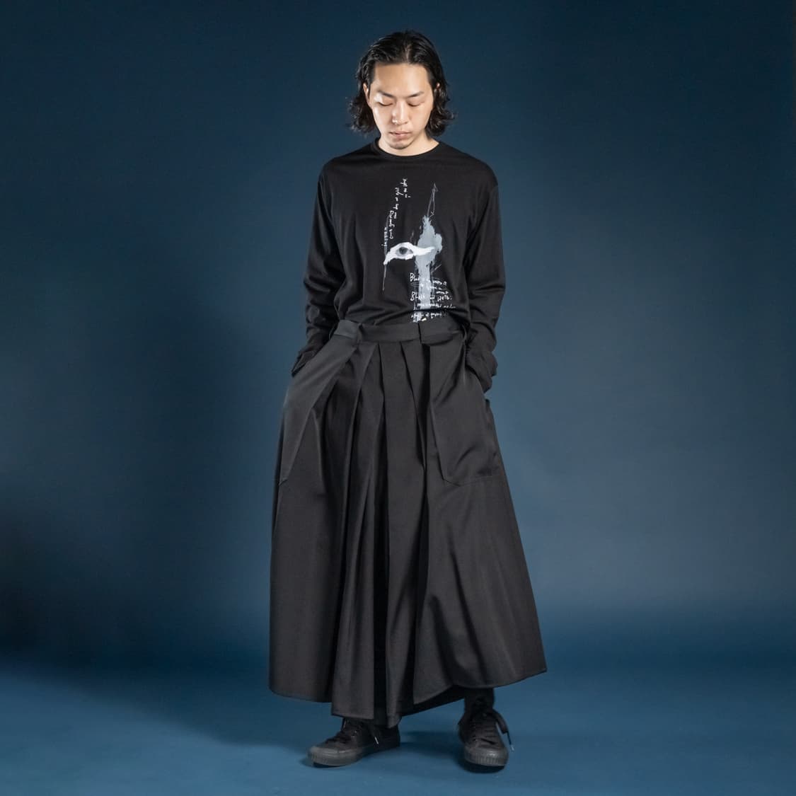 3) 요지야마모토 뿌르옴므 24ss 하카마 팬츠 상품이미지1