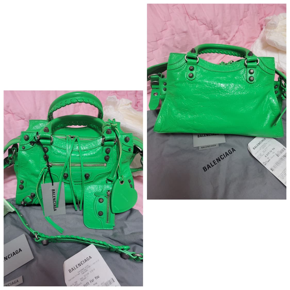 정품)급처미사용새상품!발렌시아가 월욜98에예약네고X네오카골스몰크로스백가방 상품이미지6