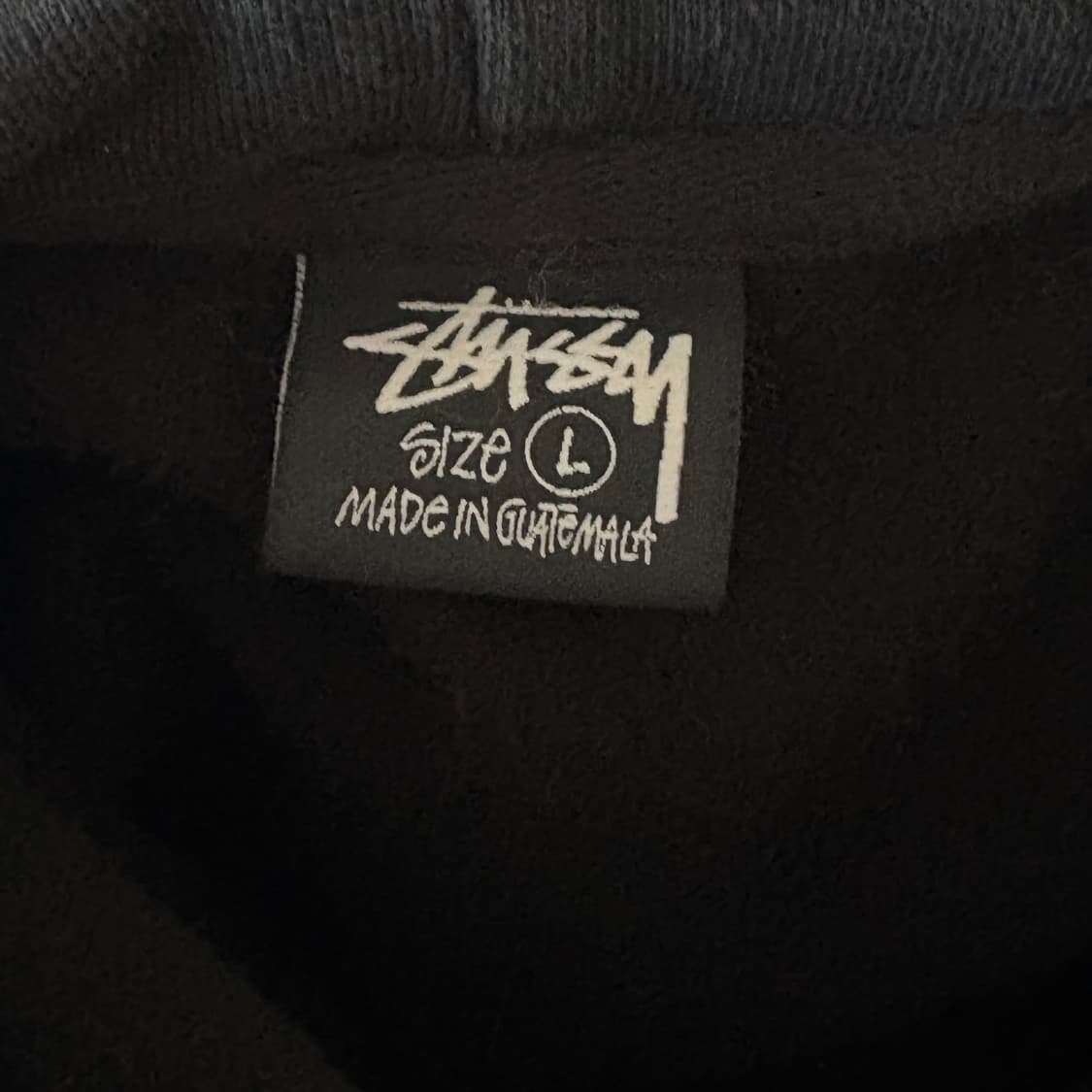 스투시 베이직 후드티 블랙 L 상품이미지3