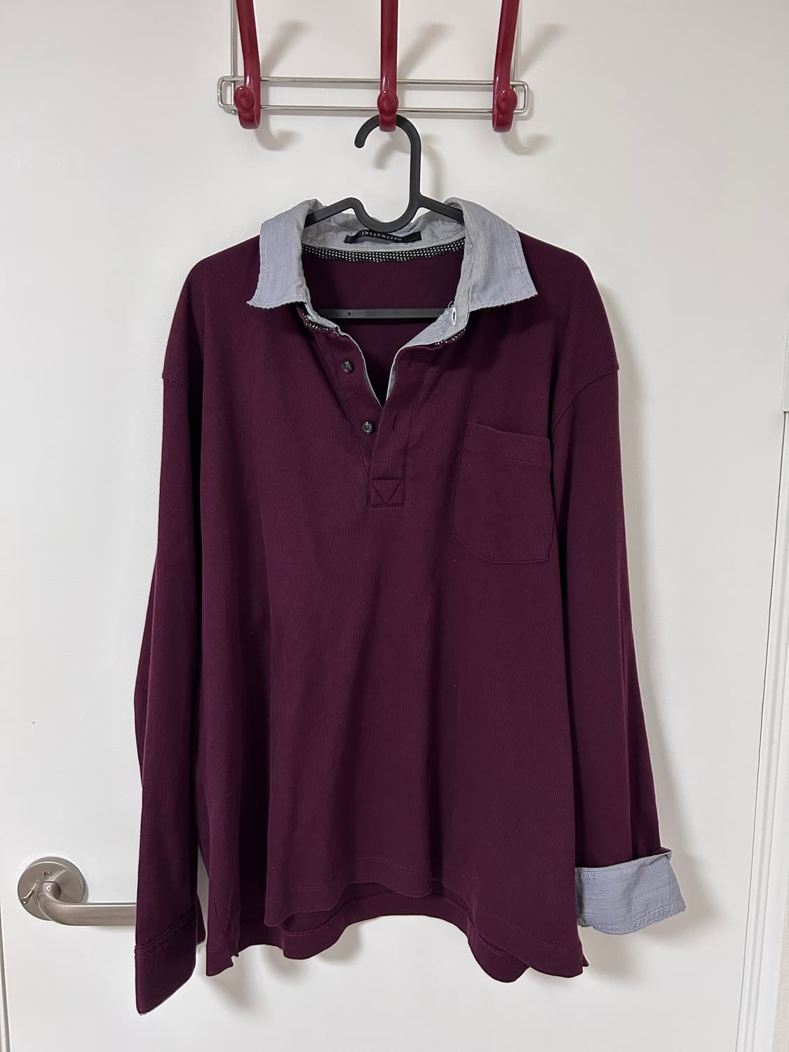 Intermezzo 롱 슬리브 셔츠 버건디 상품이미지1