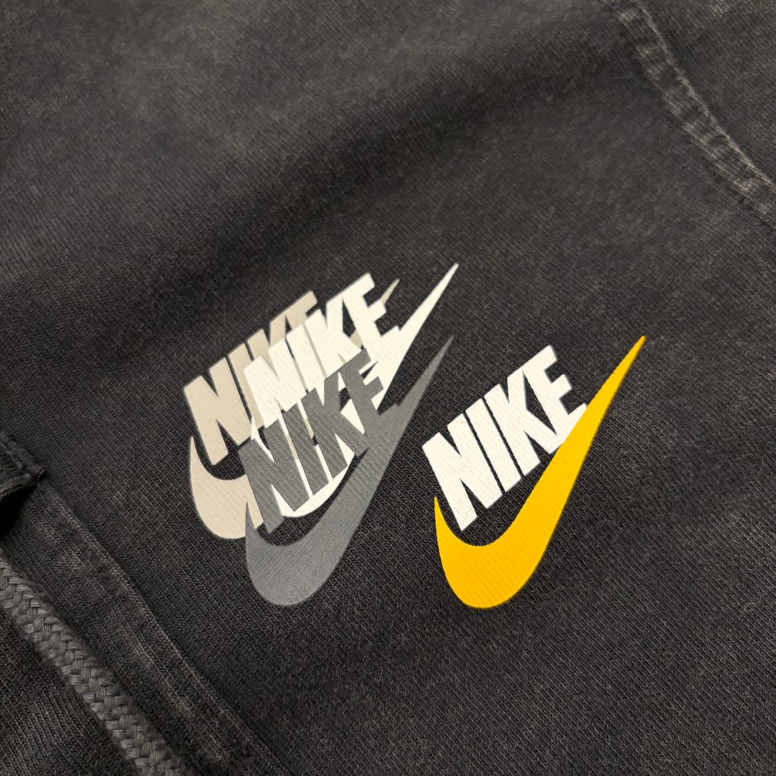 [L] 나이키 NSW 블랙 워싱 집업 자켓 B394 상품이미지4