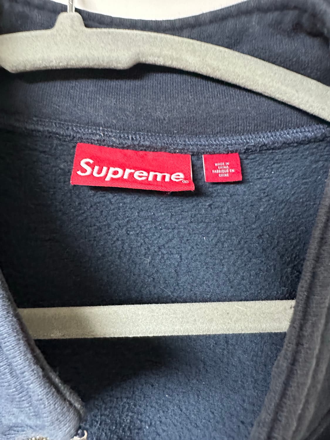 [XL] 슈프림 카고 포켓 집업 스웨트셔츠 네이비 - 23FW 상품이미지3