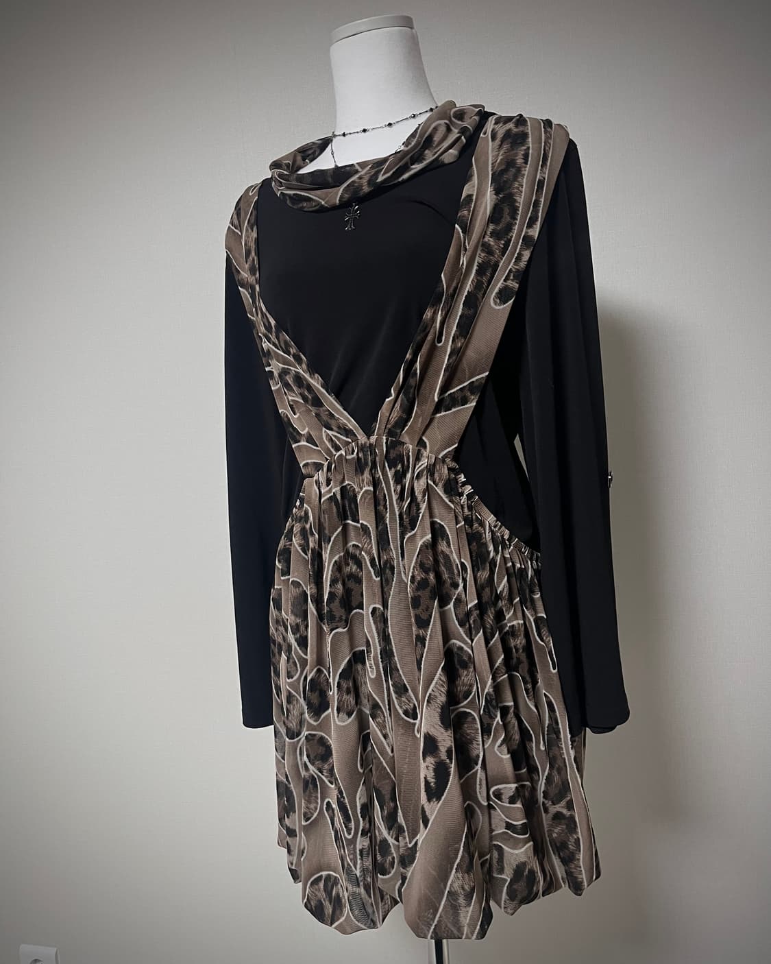 오네갸루 호피 원피스 상품이미지1