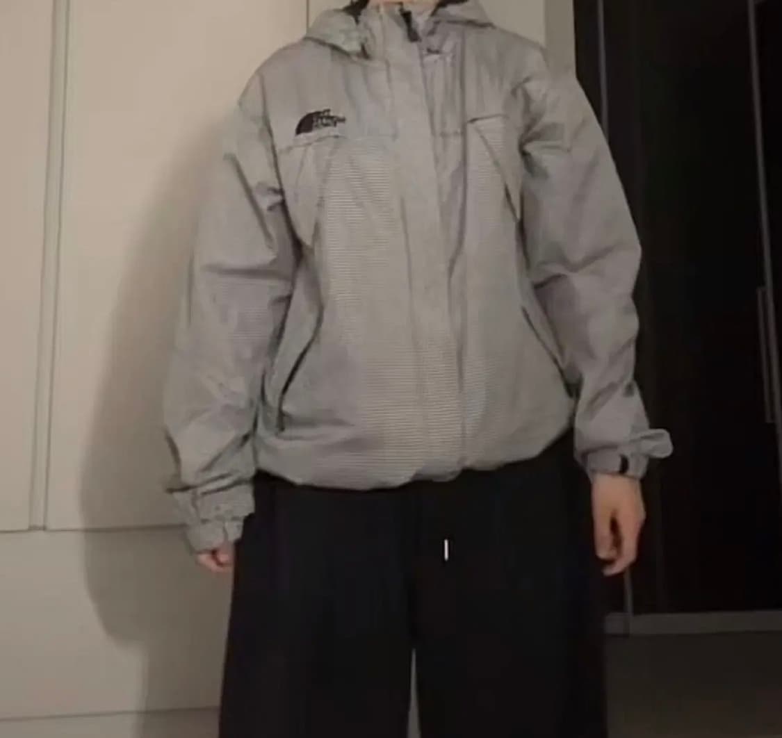 노스페이스 체크 바람막이 경량패딩 자켓 상품이미지1