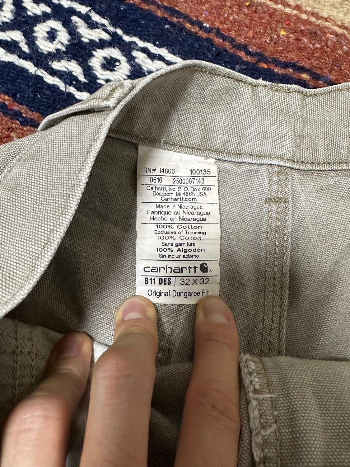 [칼하트] Carhartt Carpenter Pants B11-DES 상품이미지7