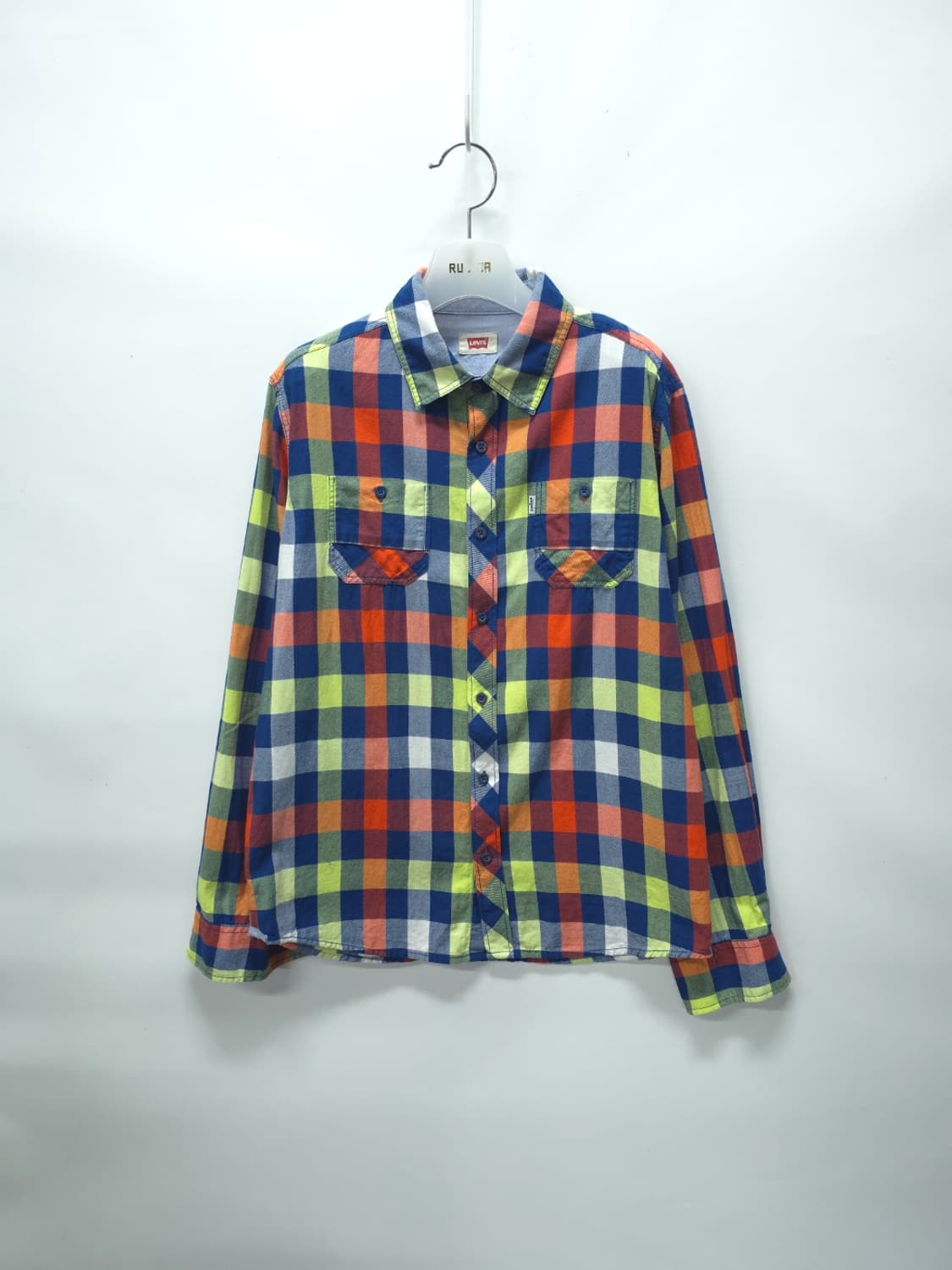 리바이스 화이트탭 멀티 컬러 체크 긴팔 셔츠 (66~66반) 상품이미지1