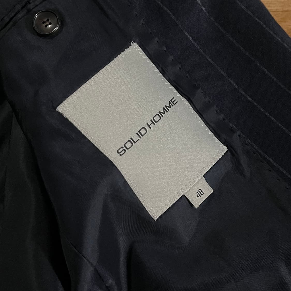 [97/33] 솔리드옴므 스트라이프 정장 수트 상품이미지7