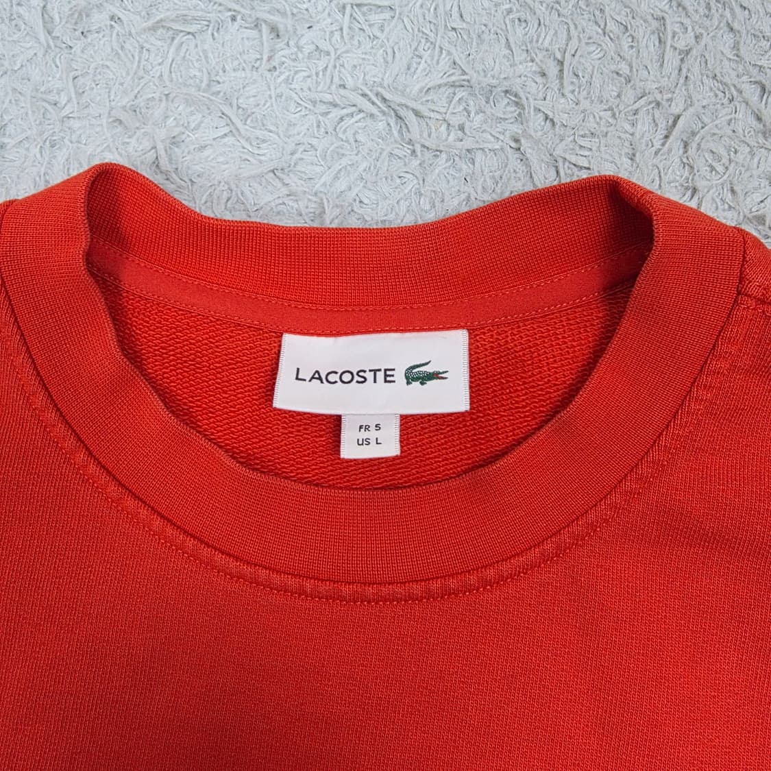 라코스테 남성 리플렉트 로고 스웻 맨투맨 105 상품이미지5