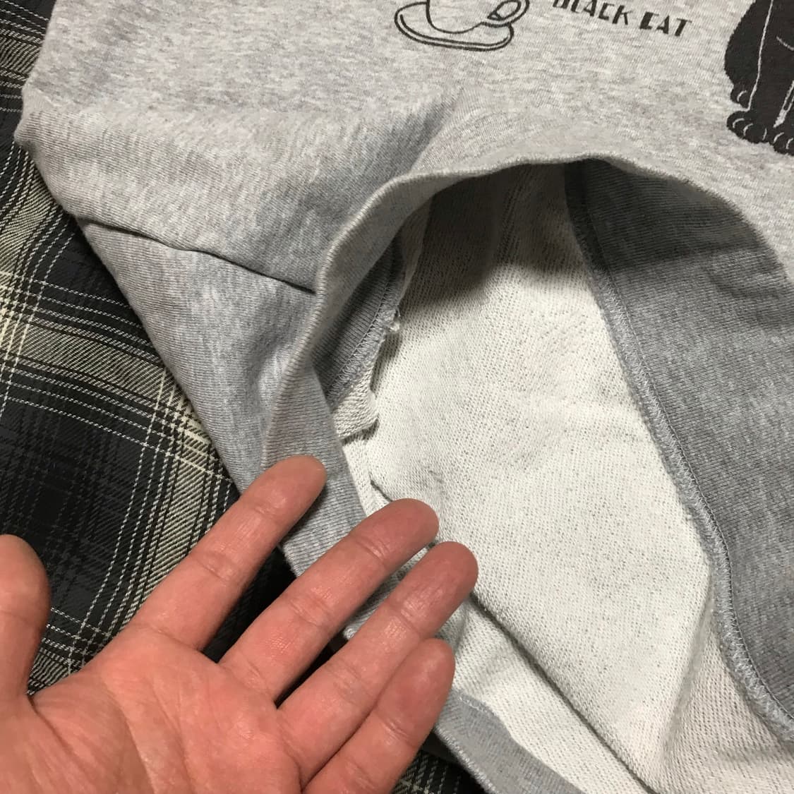 재팬 빈티지 캣 나염 오버핏 스웻셔츠 xl 상품이미지4