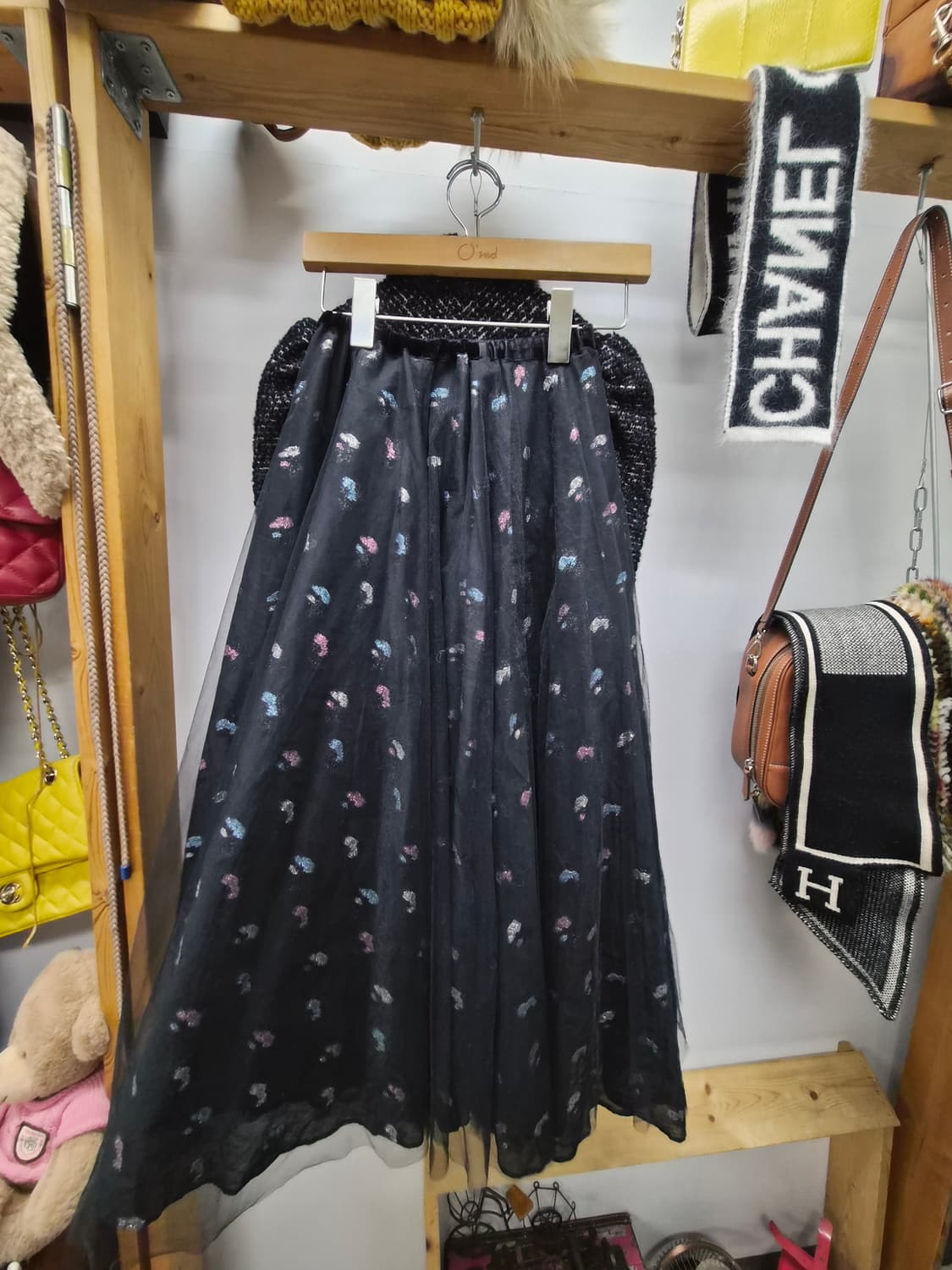 에고이스트 체인밍크 트위드자켓.레니본 샤 스커트 상품이미지7