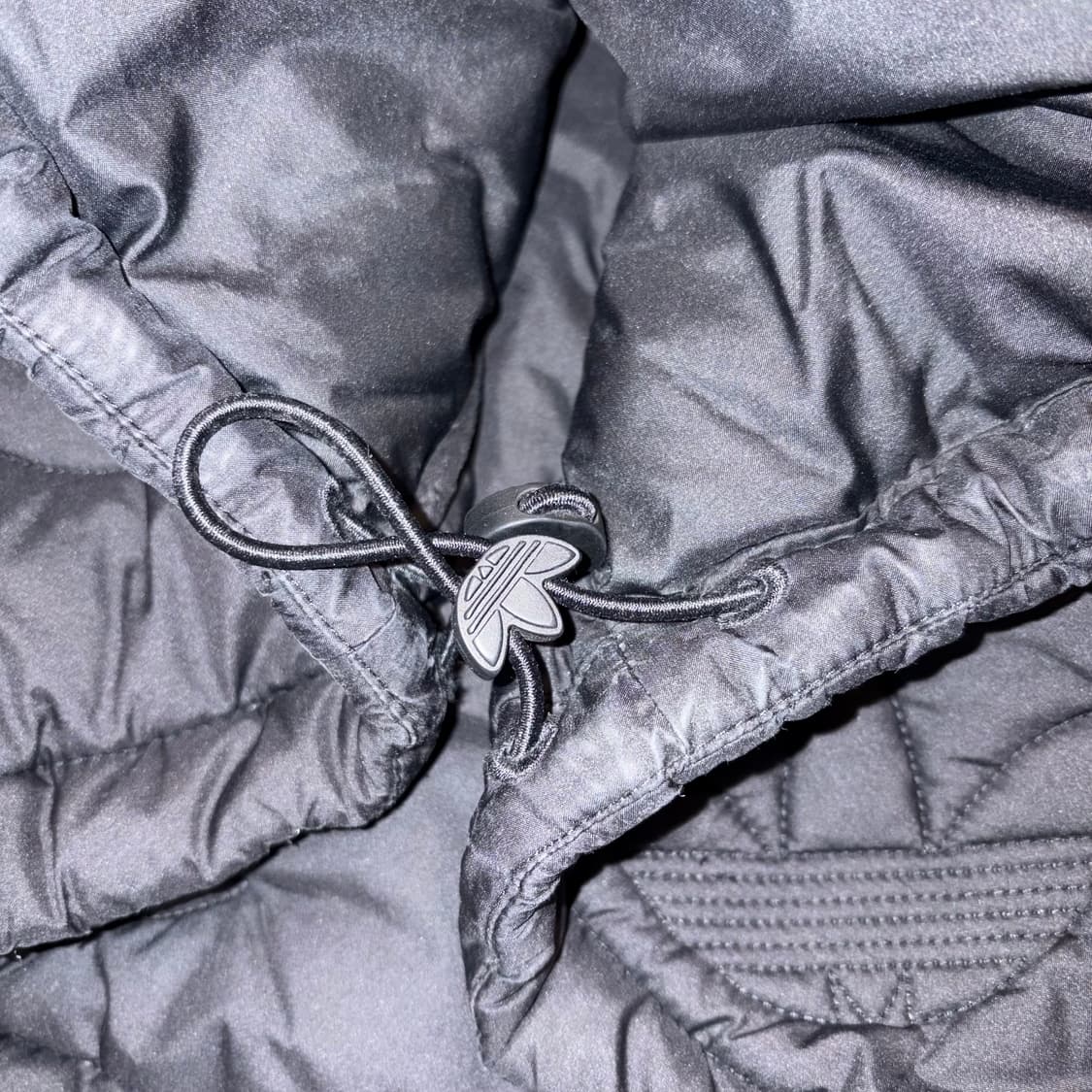 [XL] 아디다스 트레포일 리피트 블랙 패딩 후드 자켓 B560 상품이미지7