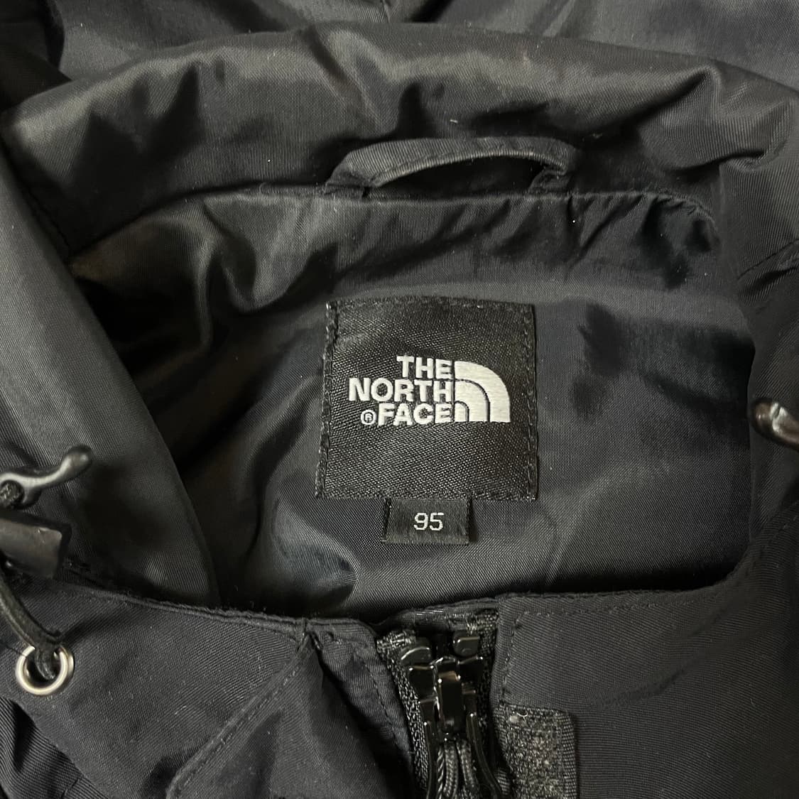 노스페이스 블랙 나일론 바람막이 자켓 95 상품이미지4