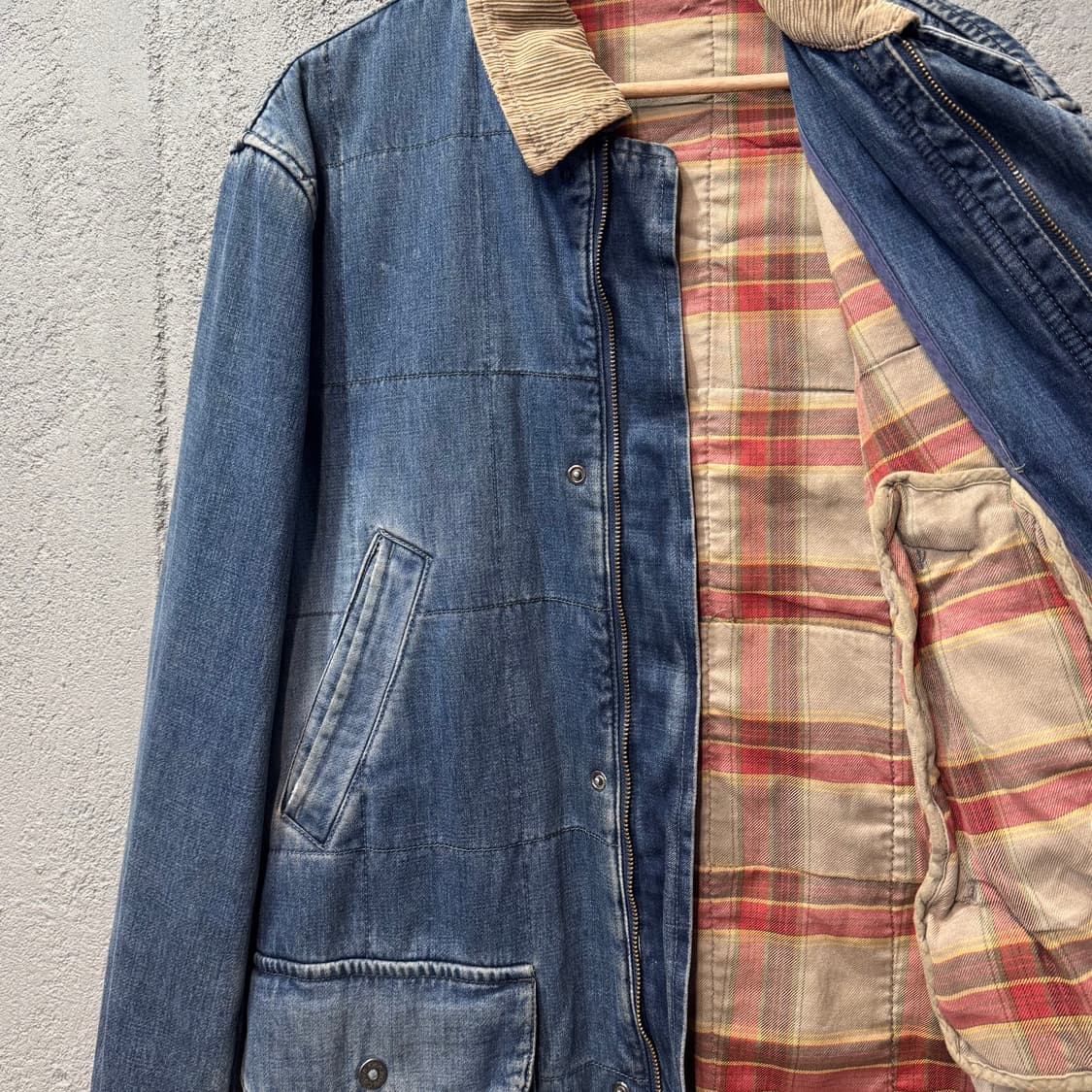 00s 캘빈클라인 데님 초어 자켓 made in ITALY (M)  상품이미지4