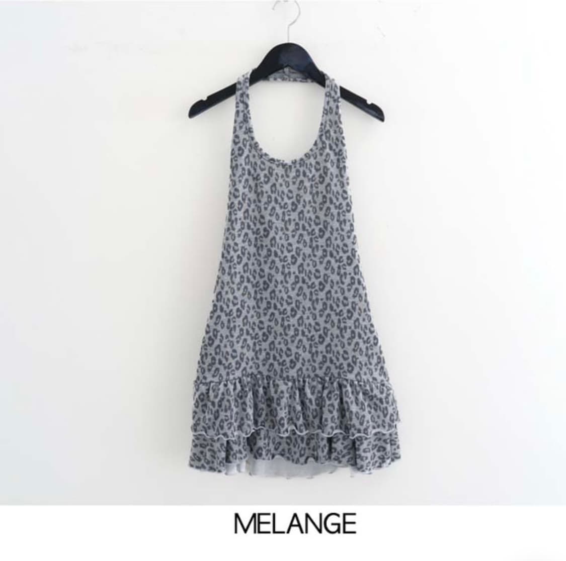 로웨어 레오파드 홀터 프릴 나시 상품이미지6