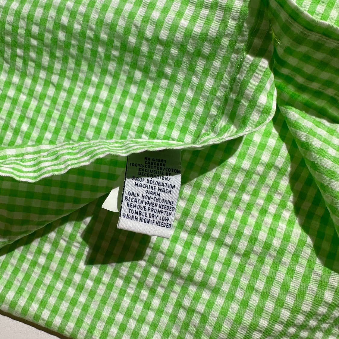 폴로 랄프로렌 포니로고 시어서커 깅엄체크 반팔 셔츠 상품이미지6