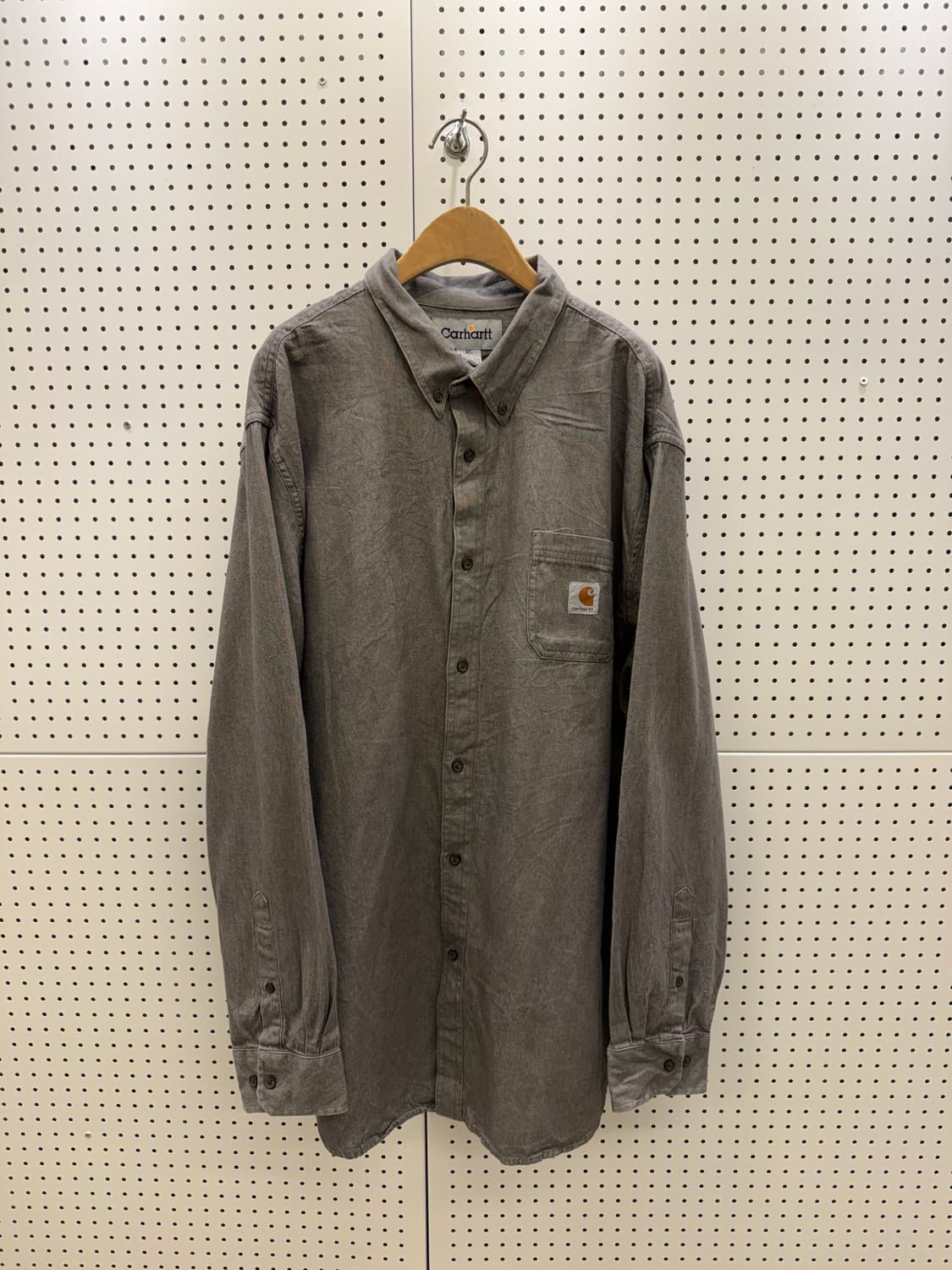칼하트 빈티지 버튼다운 셔츠 그레이 U1274 상품이미지2