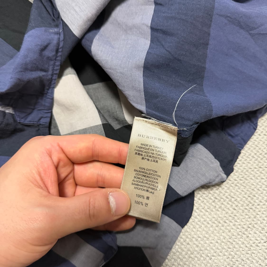 버버리 빈티지 체크 셔츠 상품이미지4