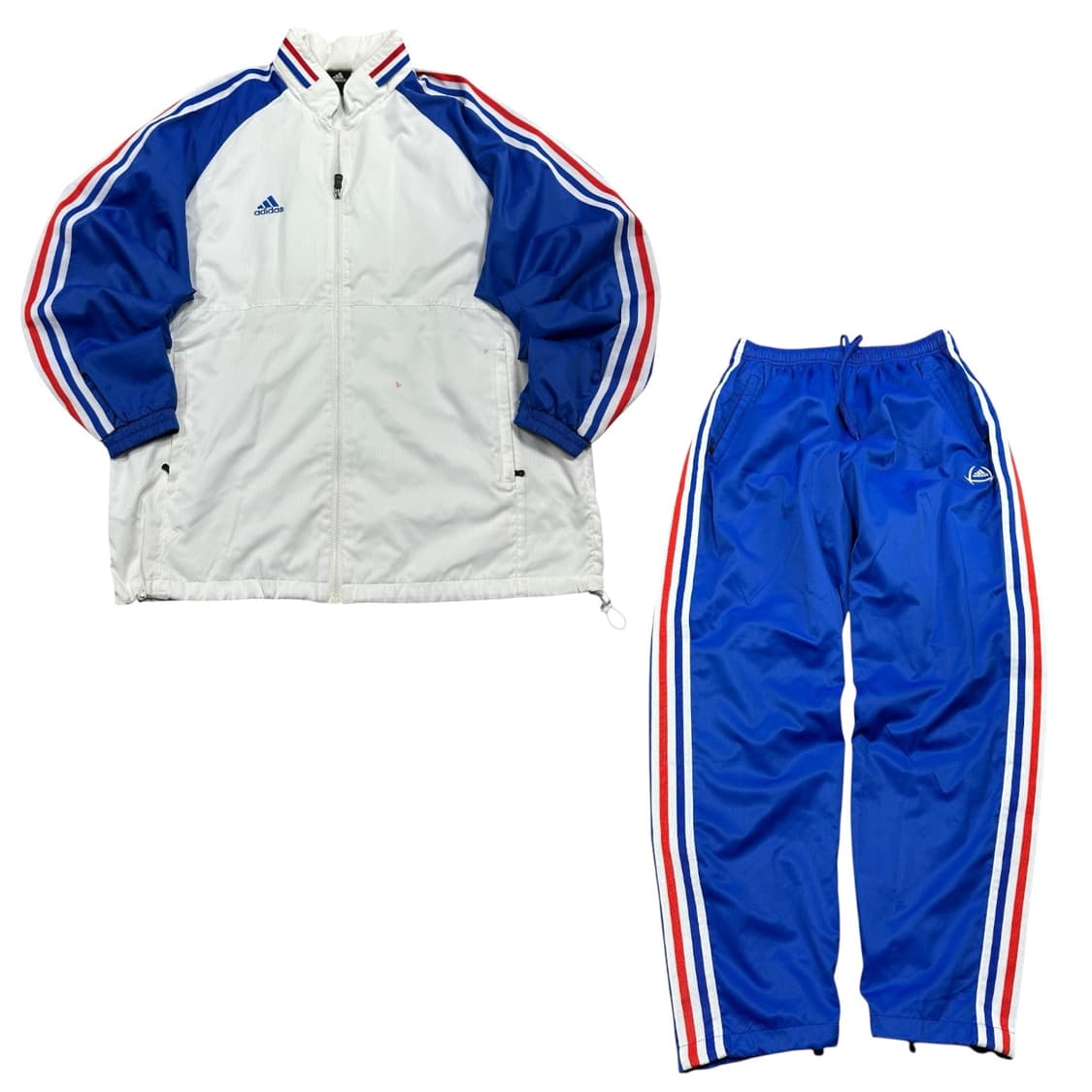 ✨ (세트) 아디다스 올드스쿨 건담 흰파 바람막이 세트 상XL 하M 상품이미지1