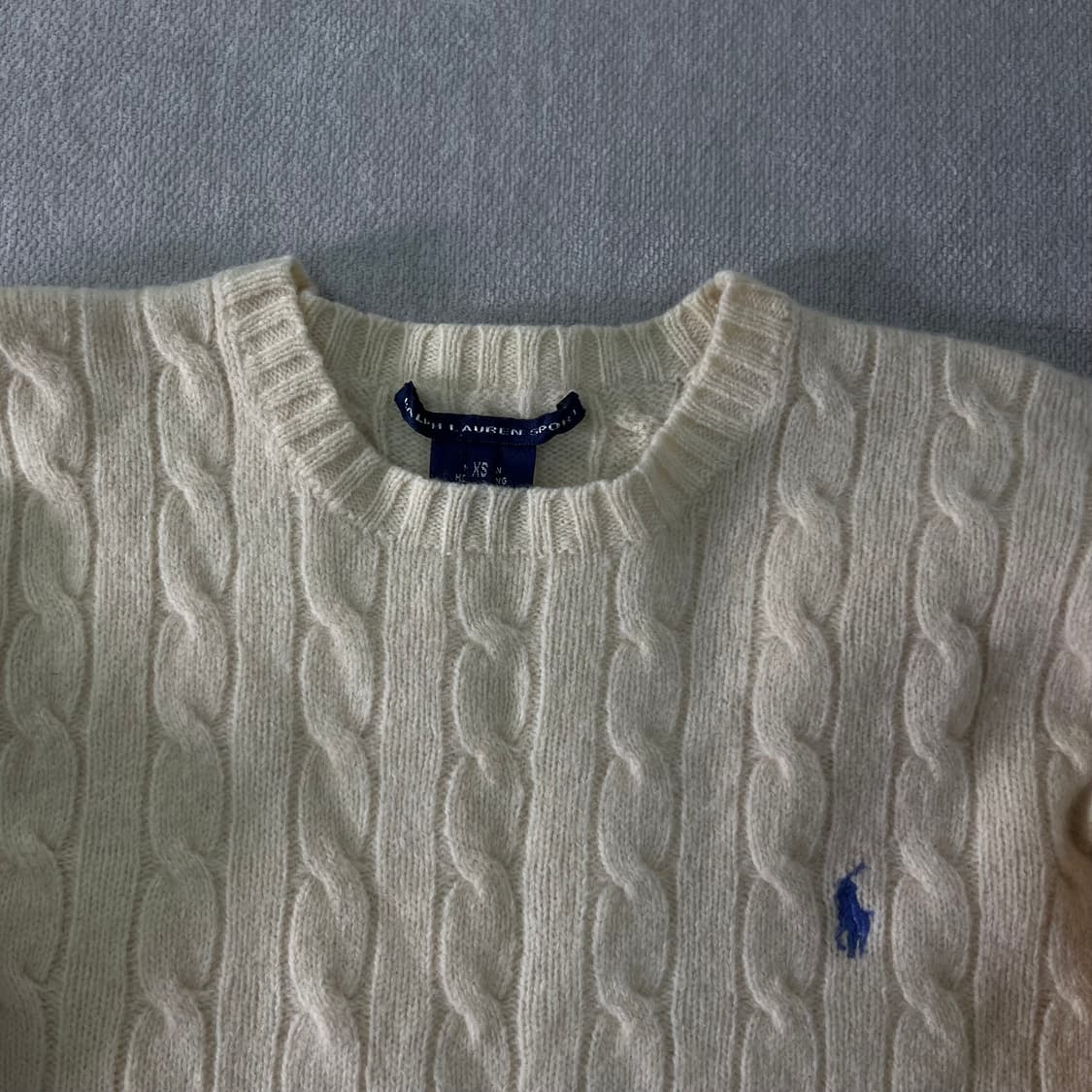 W90 폴로랄프로렌 램스울 꽈배기 니트 상품이미지2