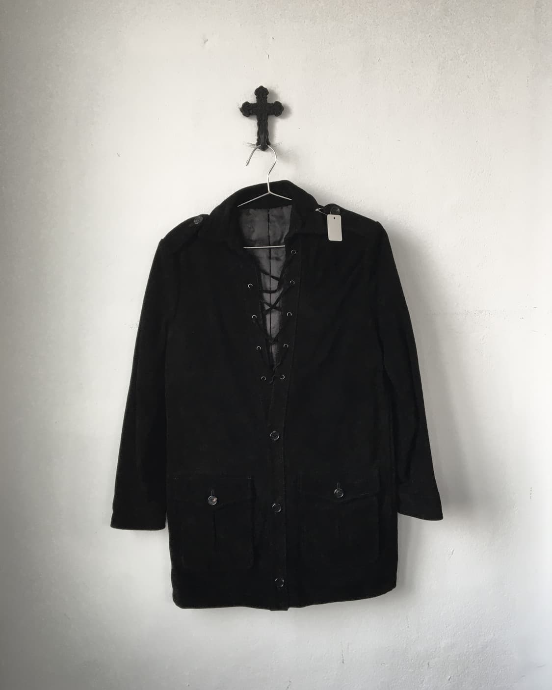 Lace up point suede jacket 상품이미지2