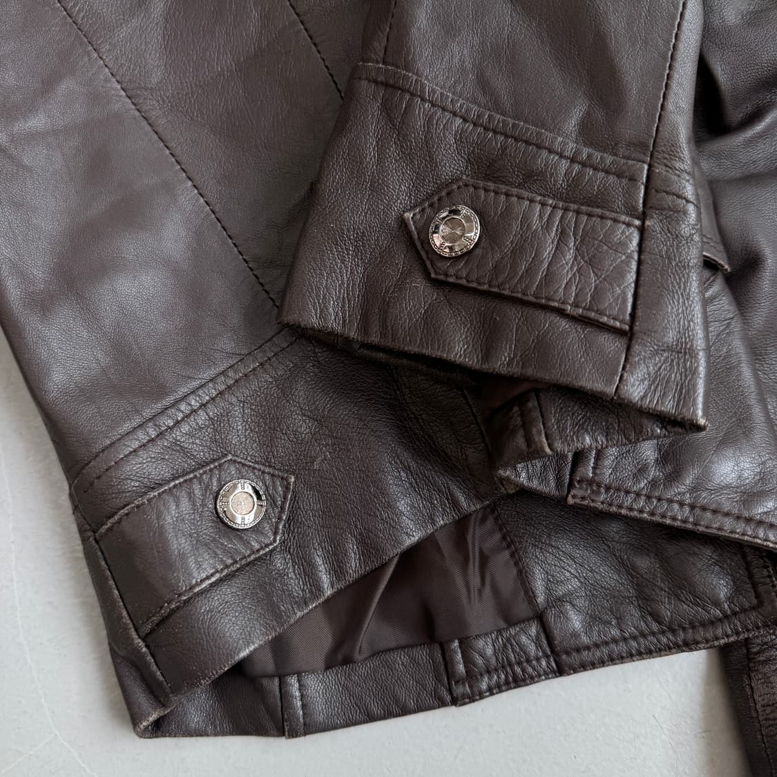 사선 라이더 리얼레더 릭오웬스맛 양가죽 가죽자켓 상품이미지7