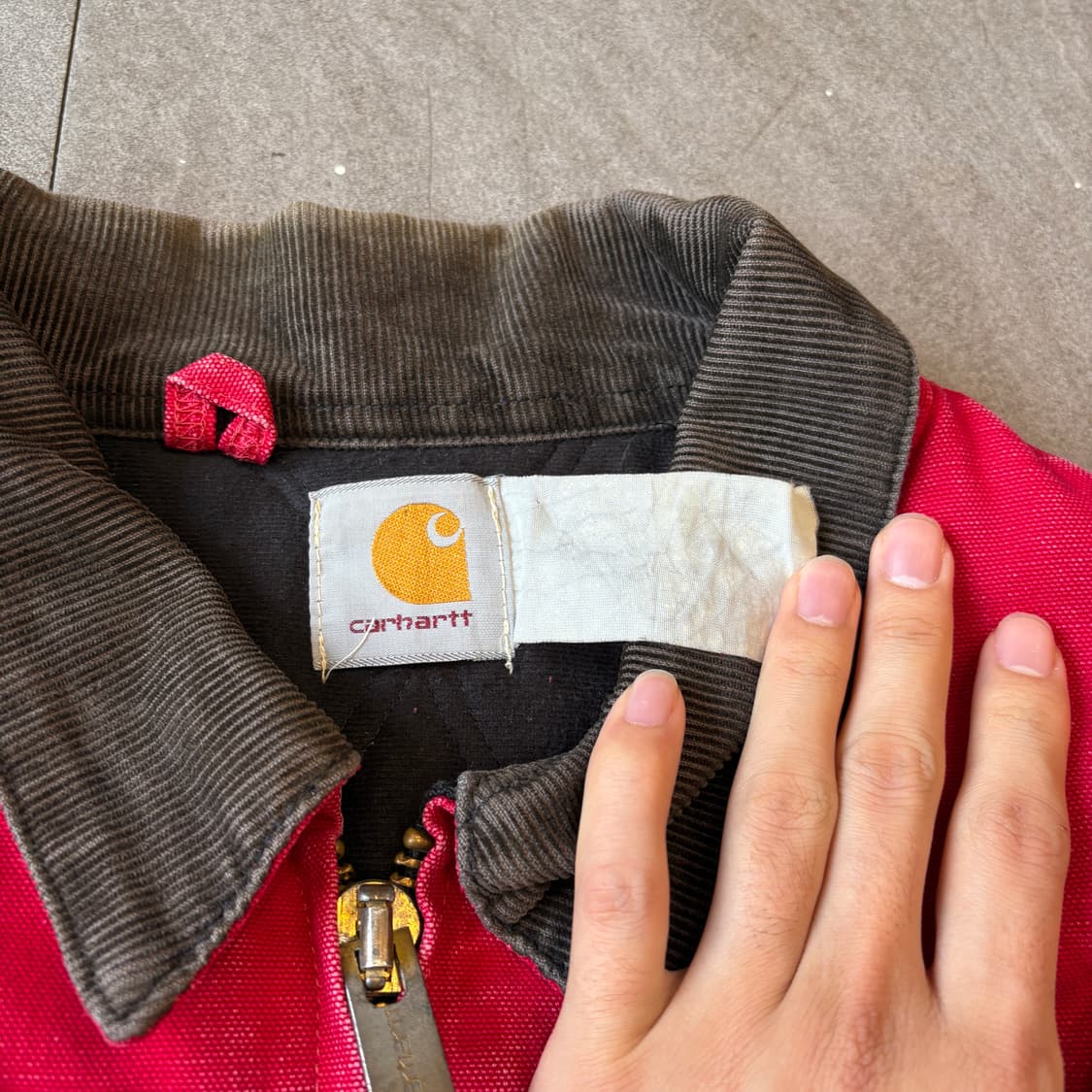 90s Carhartt  90년대 생산 칼하트 레드 산타페 자켓 상품이미지5