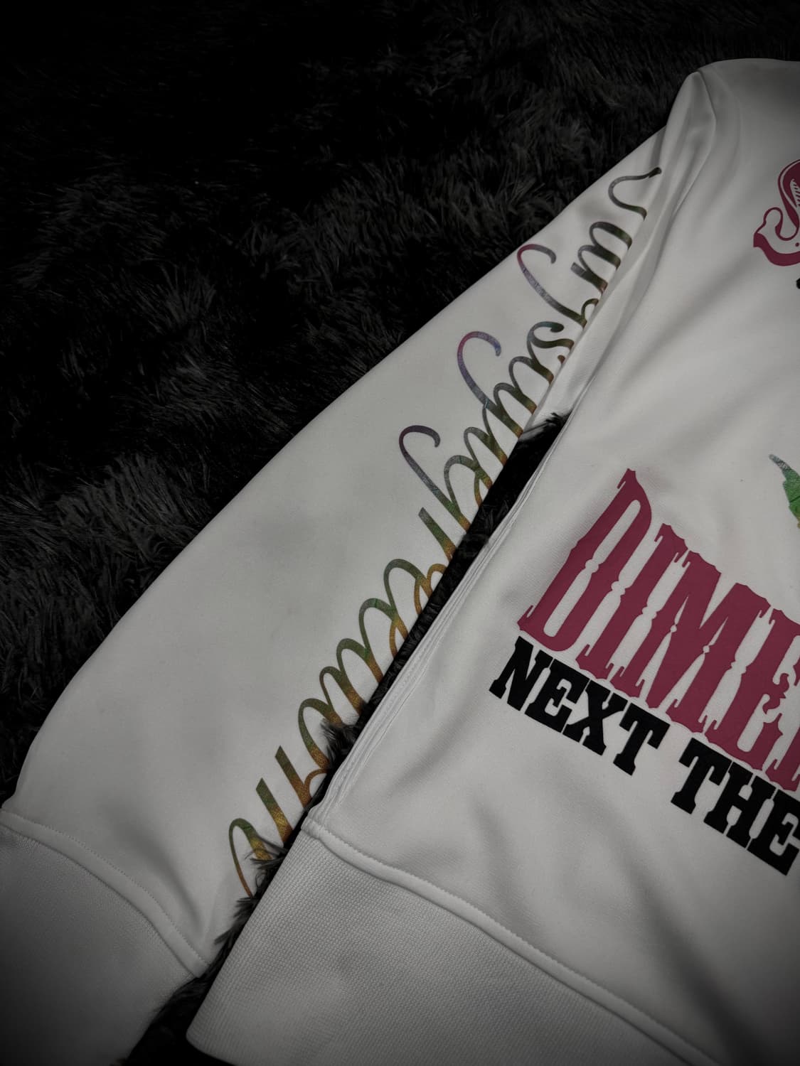 마리화나 그래픽 레터링 하이넥 트랙탑 상품이미지7