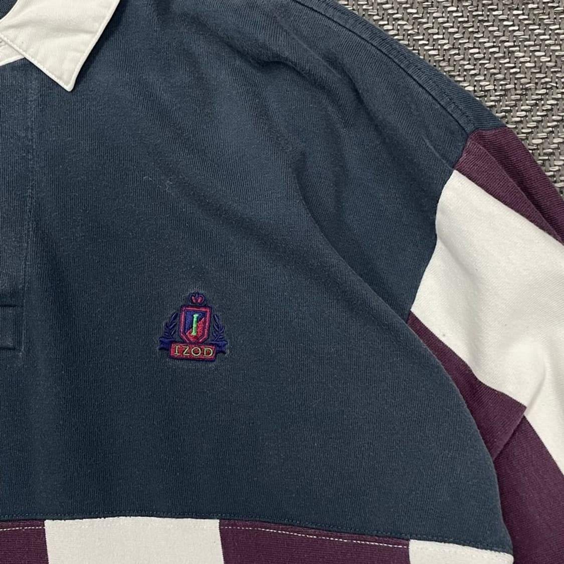 아이조드 자수 로고 럭비 티셔츠 v0337 상품이미지5