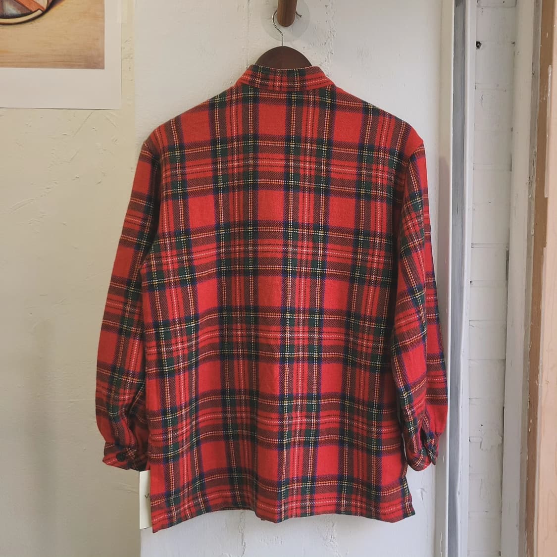 레드그린체크 포켓 울셔츠 (made in Japan) 상품이미지6