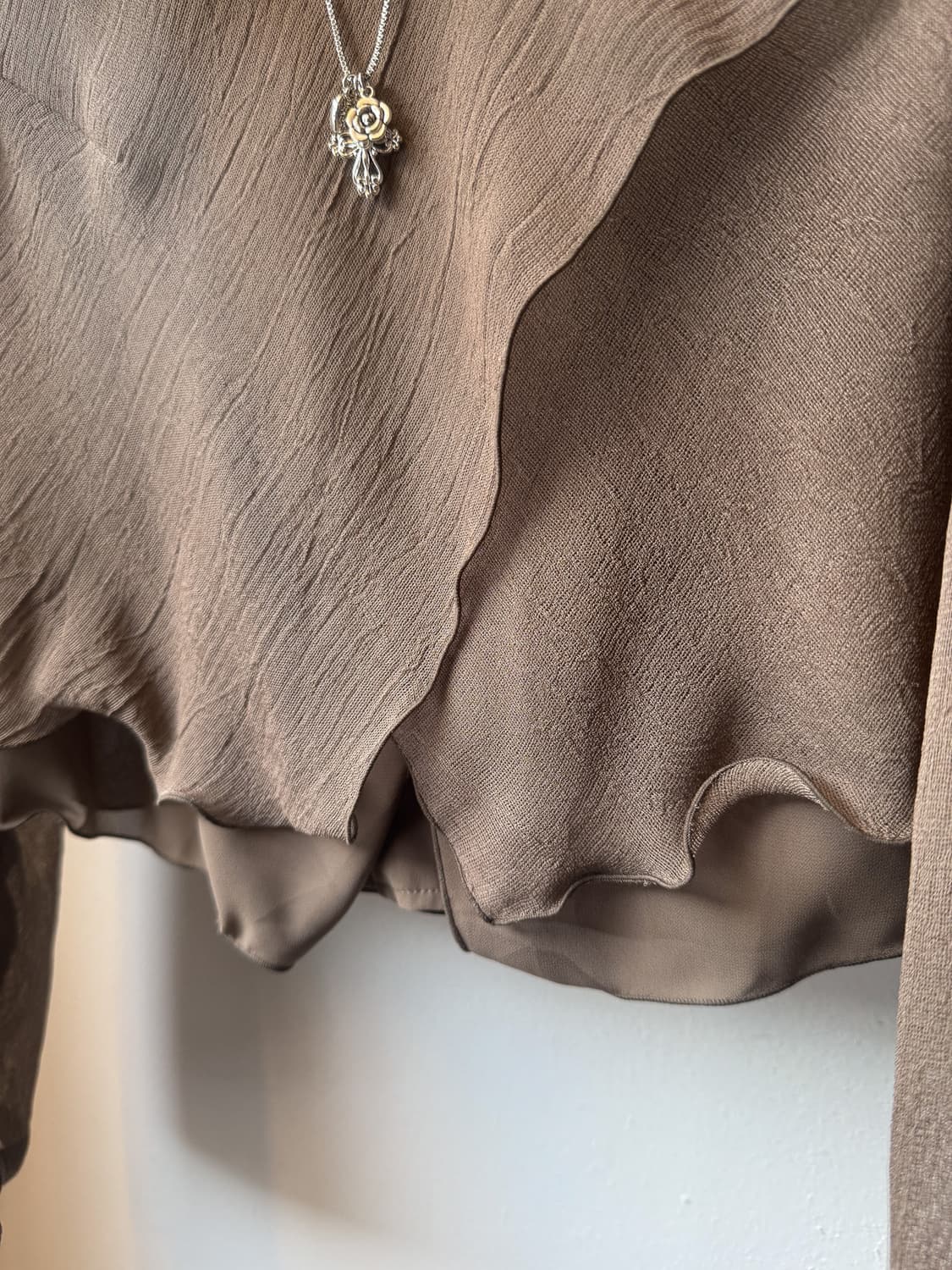 Slit Layered Blouse 0086 상품이미지6