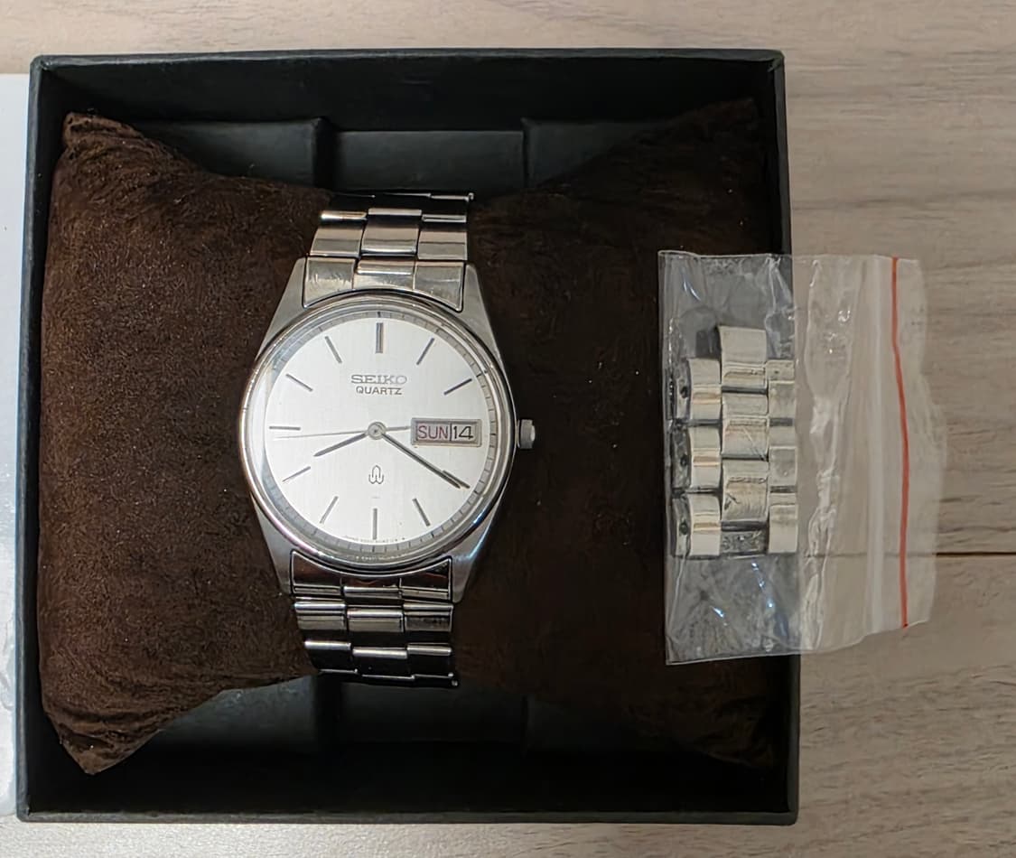 세이코 (SEIKO) 빈티지 8223-6021 쿼츠 시계(여유줄+박스) 상품이미지5