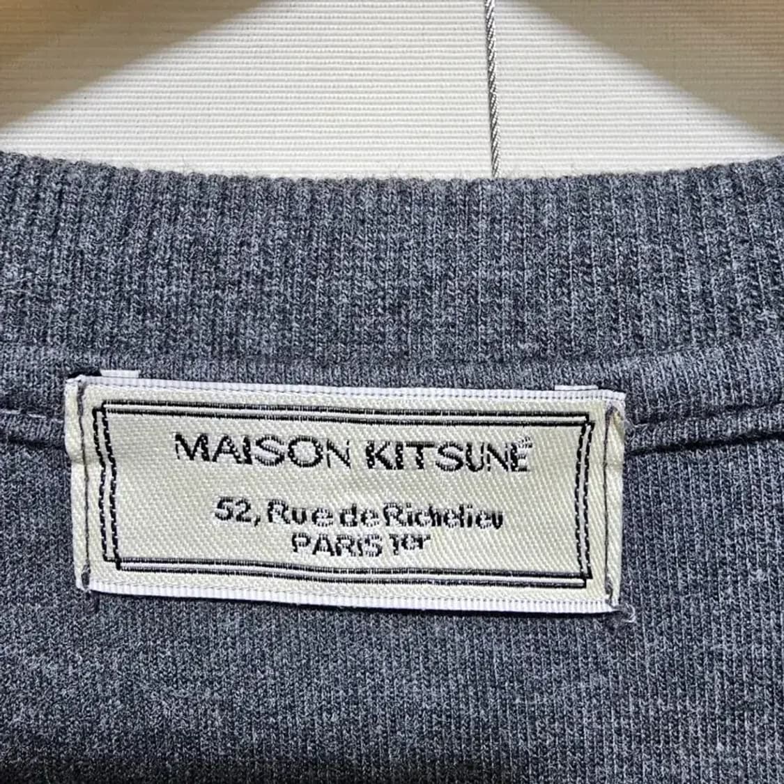 메종키츠네 더블 폭스 맨투맨 차콜 상품이미지9