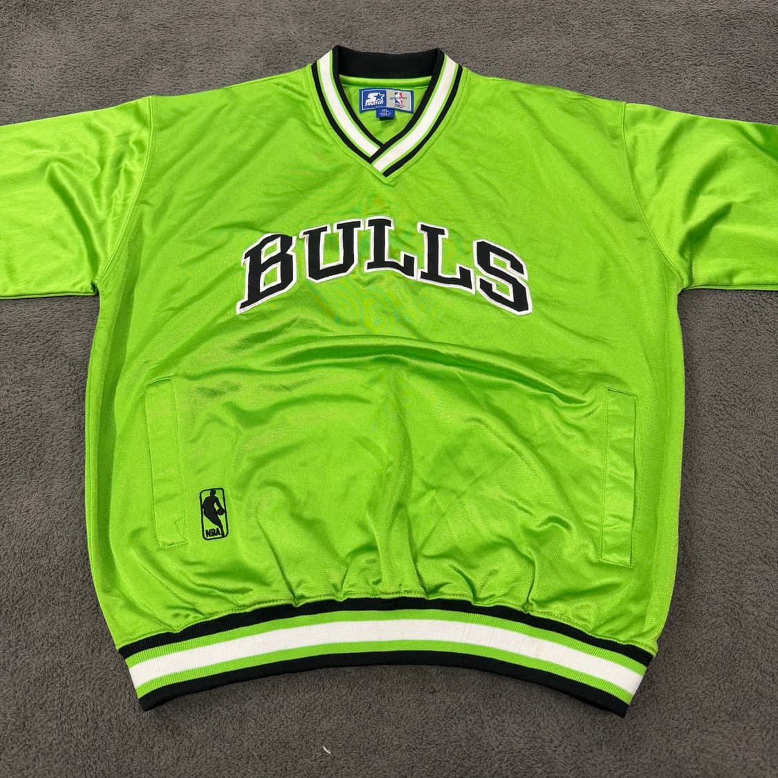 [정품/XL] 스타터 NFL 시카고불스 브이넥 져지 웜업 상품이미지3