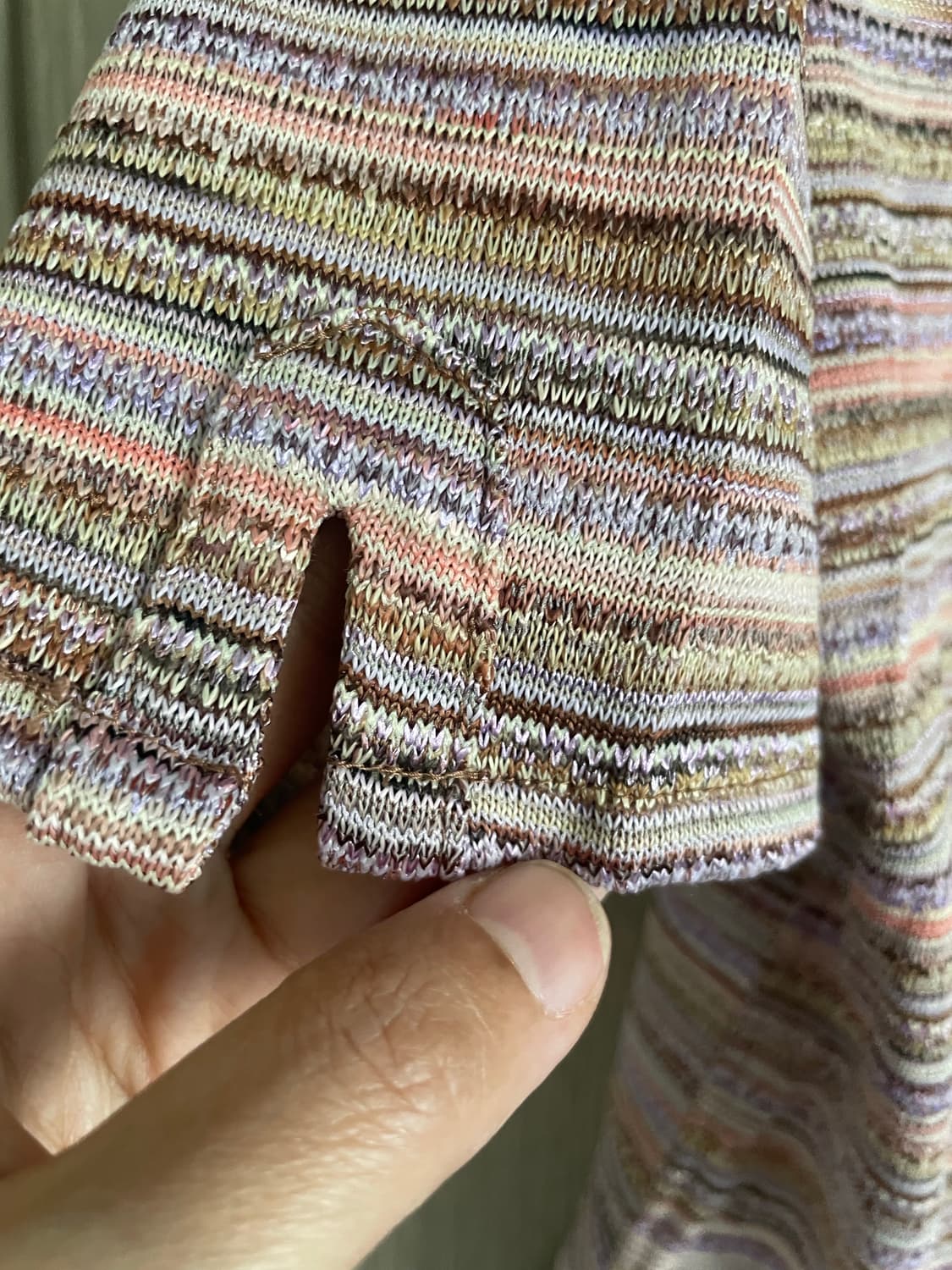 하구미 모리걸 아메카지 에스닉 무지개떡 크롭티 상품이미지4