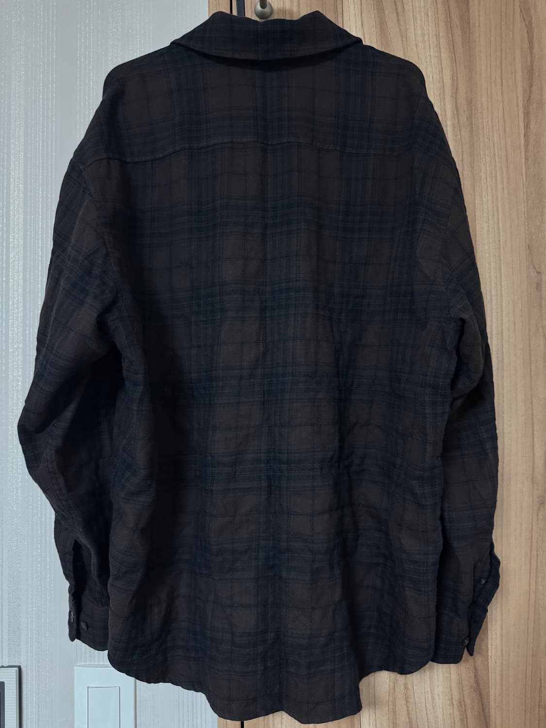 에잇세컨즈 체크셔츠 브라운 m 상품이미지4