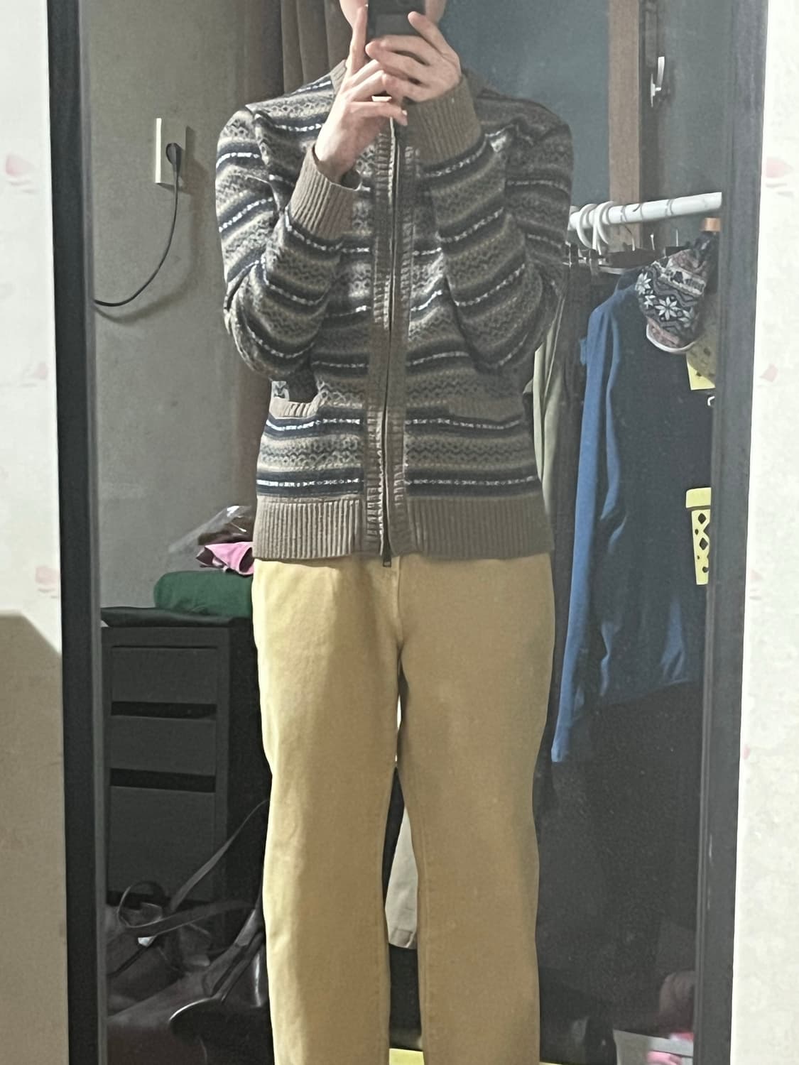 착샷o)넘버나인 페어아일 니트 가디건 극레어 상품이미지7