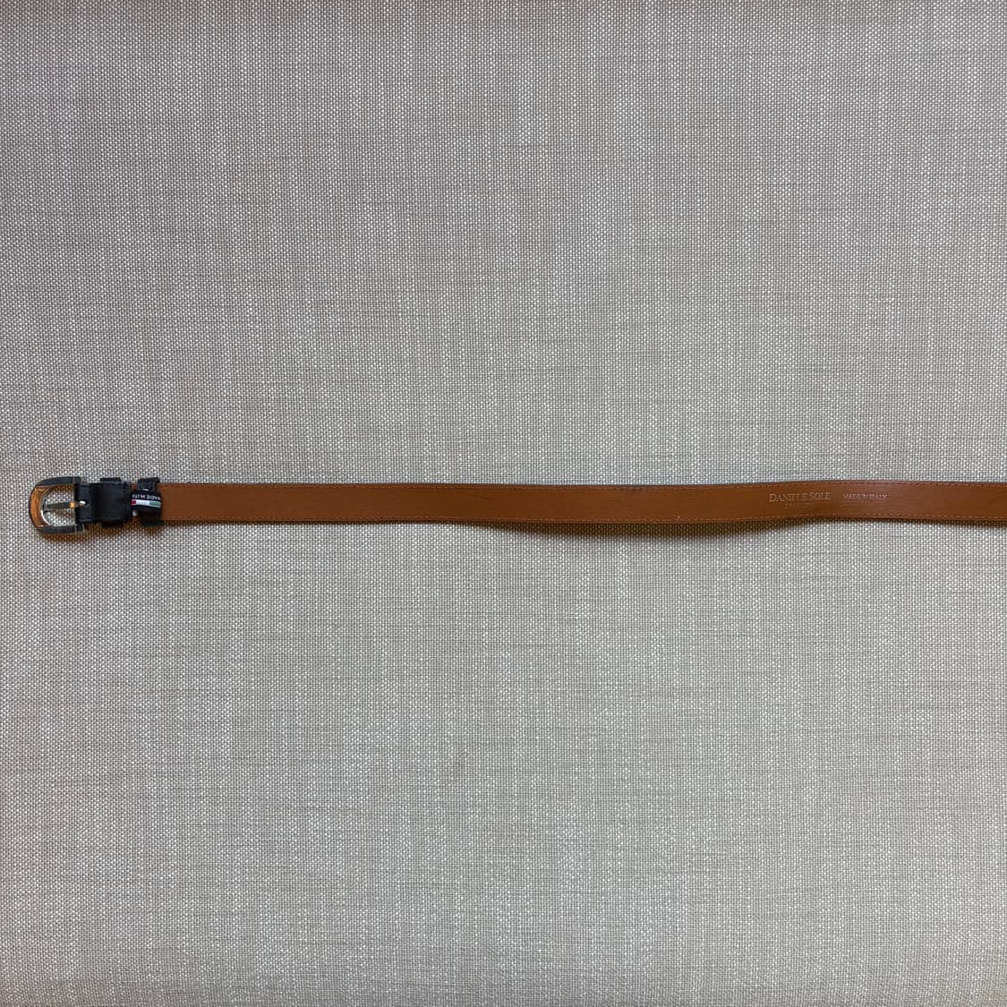 (35-36) ITALY 블랙 레더 다이캐스팅 메탈 버클 벨트 상품이미지7