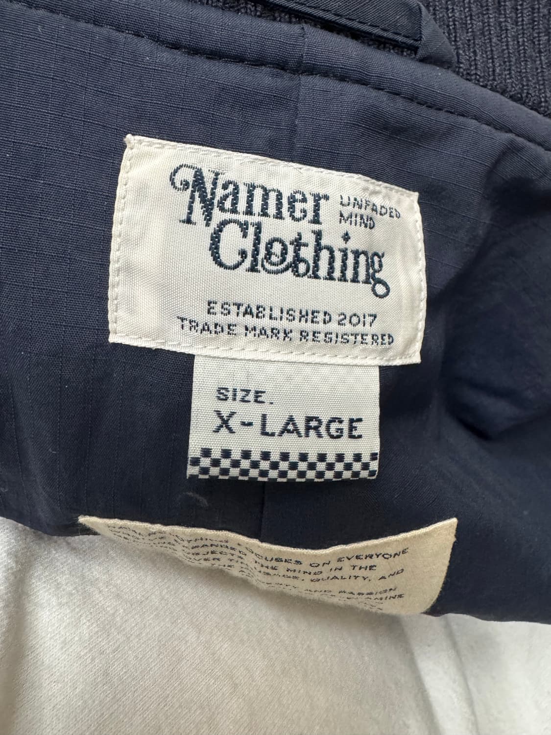 네이머클로딩 울 바시티 자켓 네이비 XL 상품이미지2