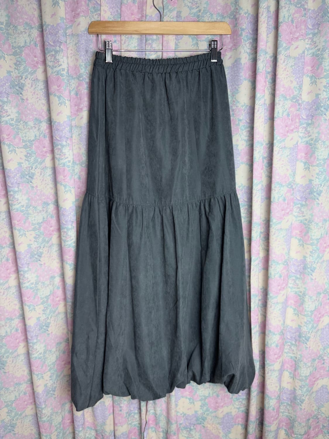 차콜 벌룬 롱 스커트 상품이미지7