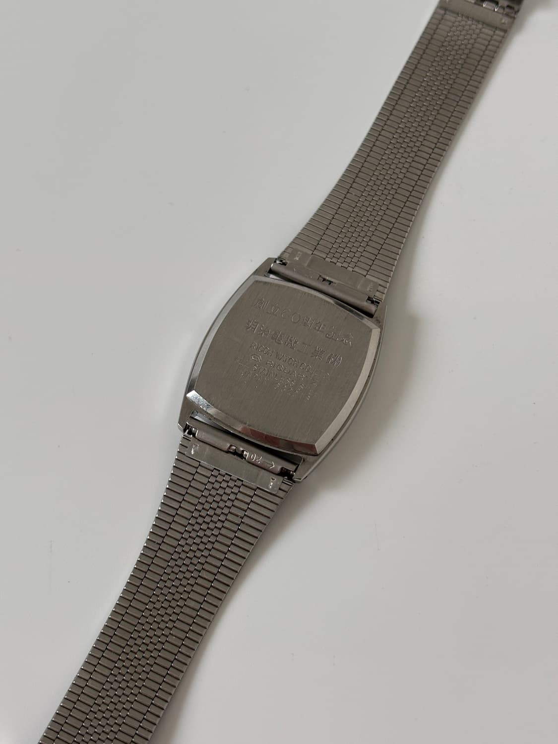 1980s White Dial Silver Square Riquartz 상품이미지7