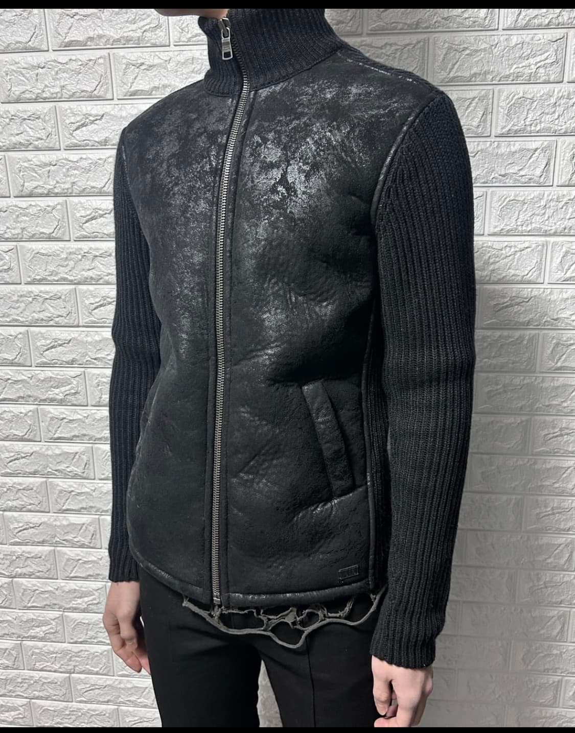 아르마니 익스체인지 스웨이드 텍스처 자켓 상품이미지1