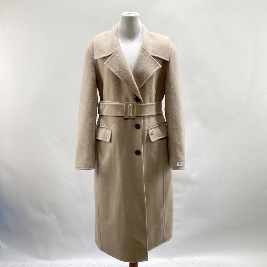 에고이스트 소프트 핸드메이드 벨티드 롱코트  상품이미지1