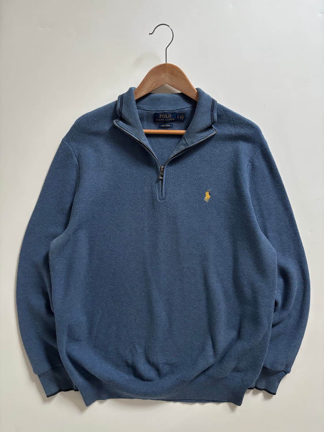 Polo 폴로 랄프로렌 신형 딥블루 피마코튼 하프집업 상품이미지1
