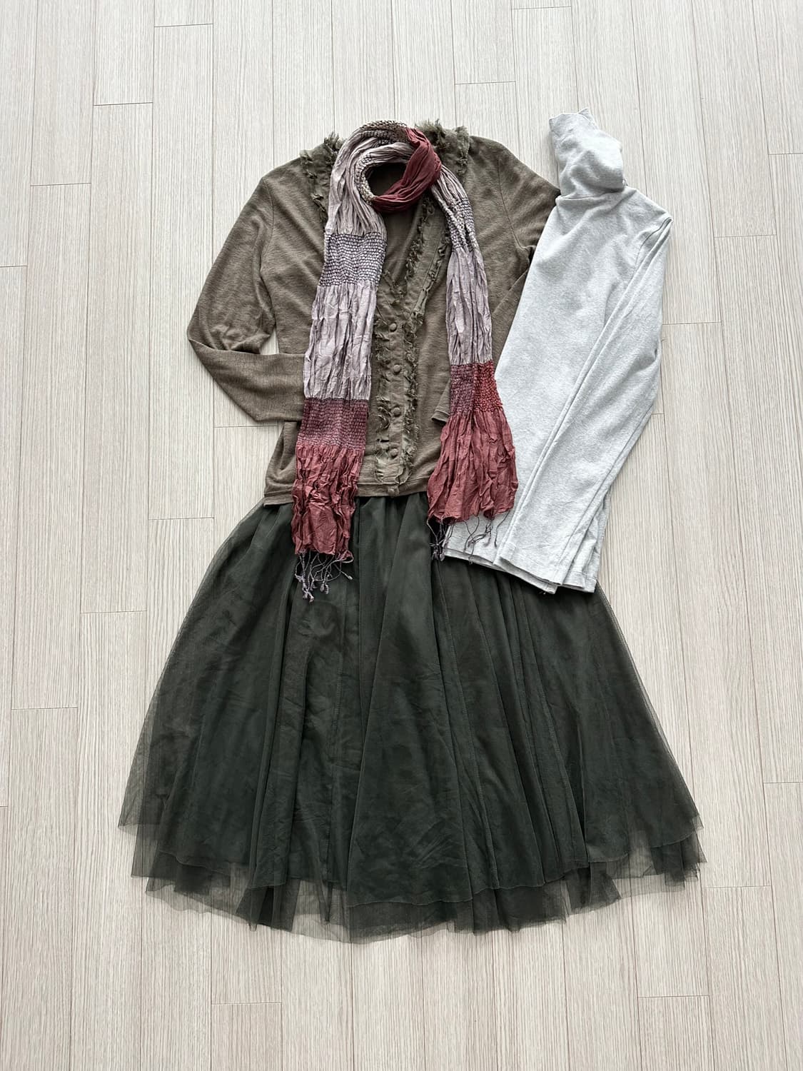 jpn 웨스턴 히피 괴짜 스즈코 레이어드 코디세트 상품이미지6