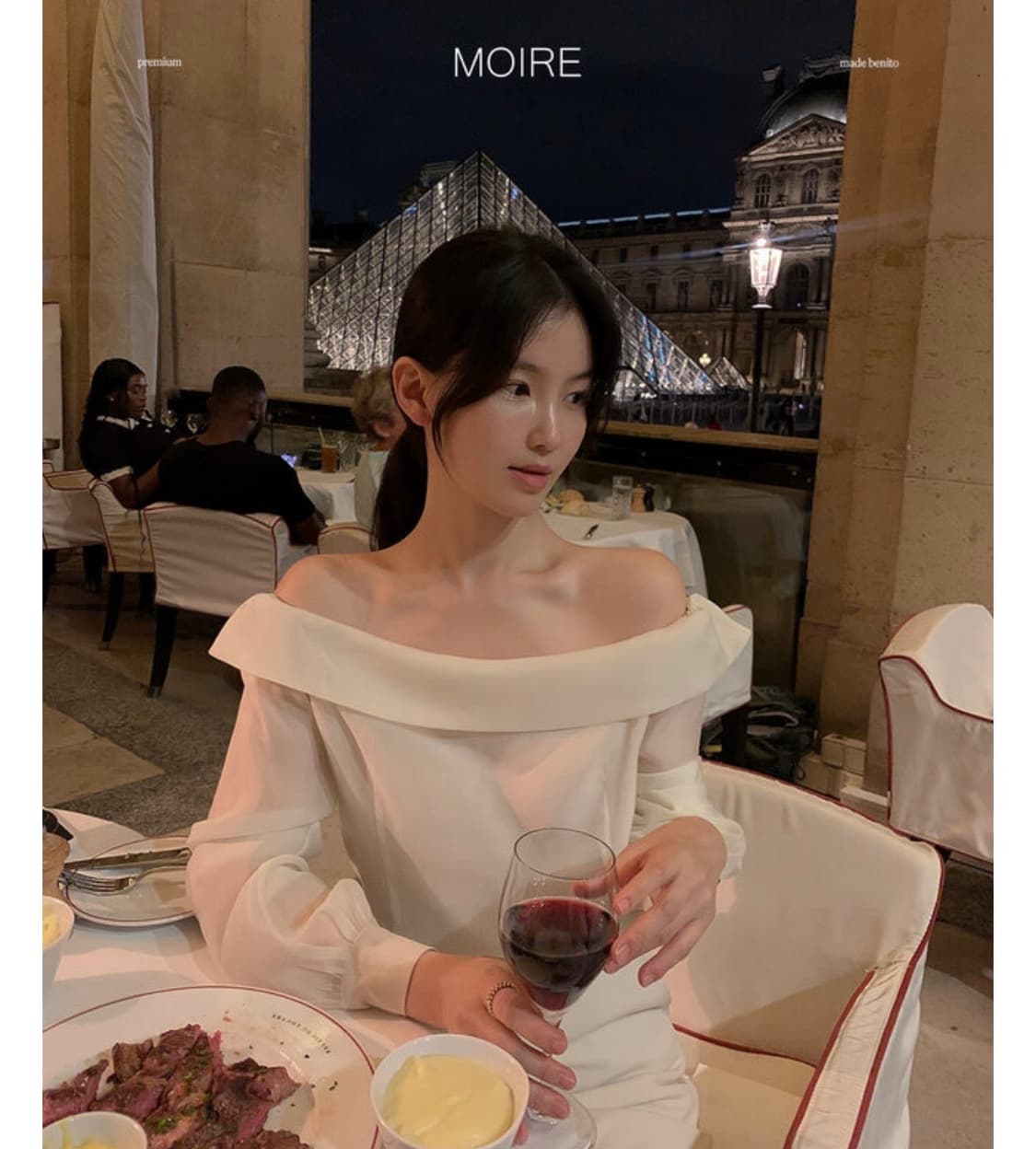 베니토 MOIRE 수엘 시어 오프숄더 상품이미지1