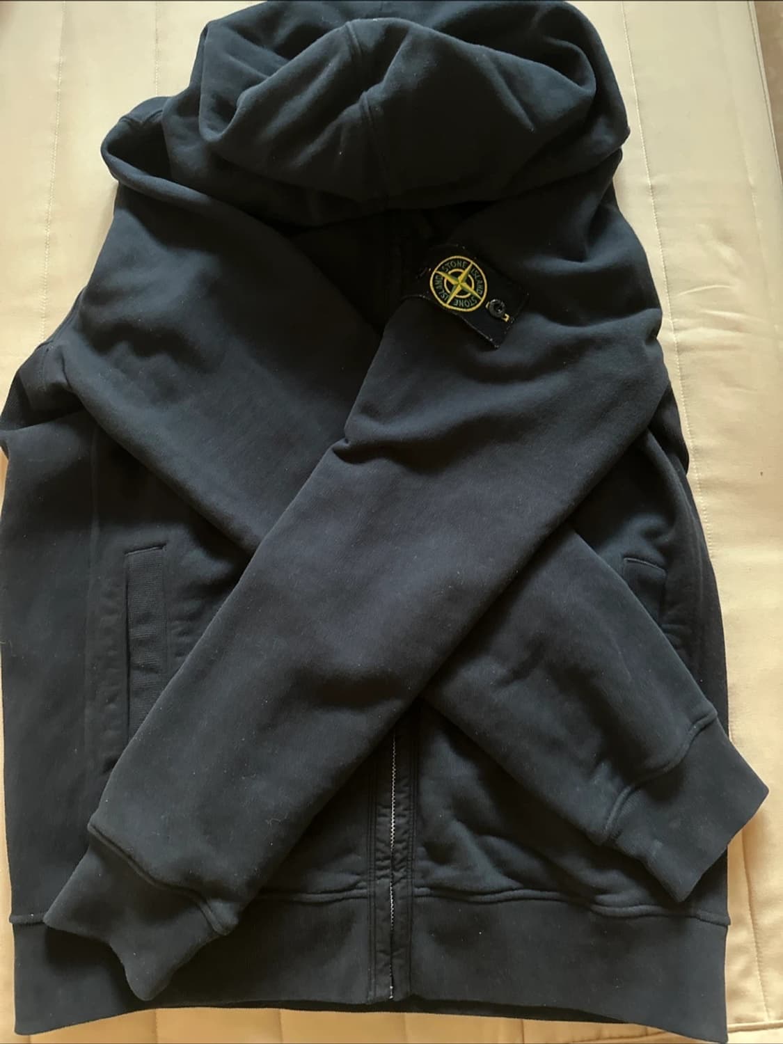 [L]24FW 스톤아일랜드 블랙 후드집업 상품이미지1