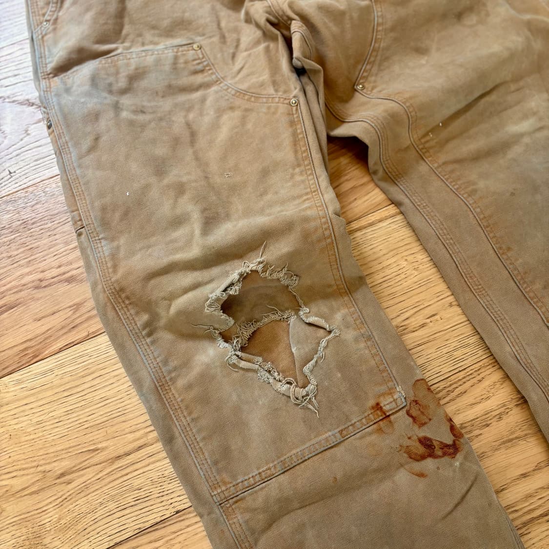 00s 칼하트 더블니 팬츠 상품이미지2